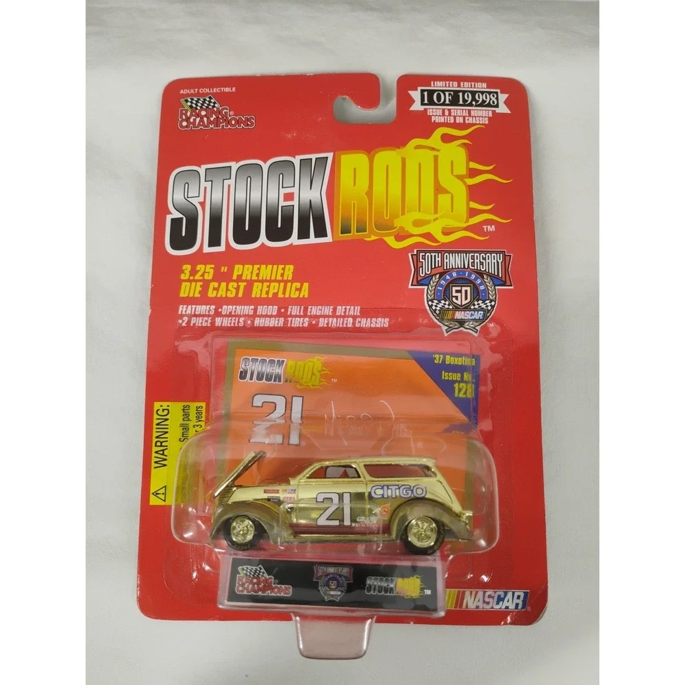 1998 NASCAR Stock Rods #128 Michael‎ Waltrip #21 Citgo '37 Boxotica GOLD